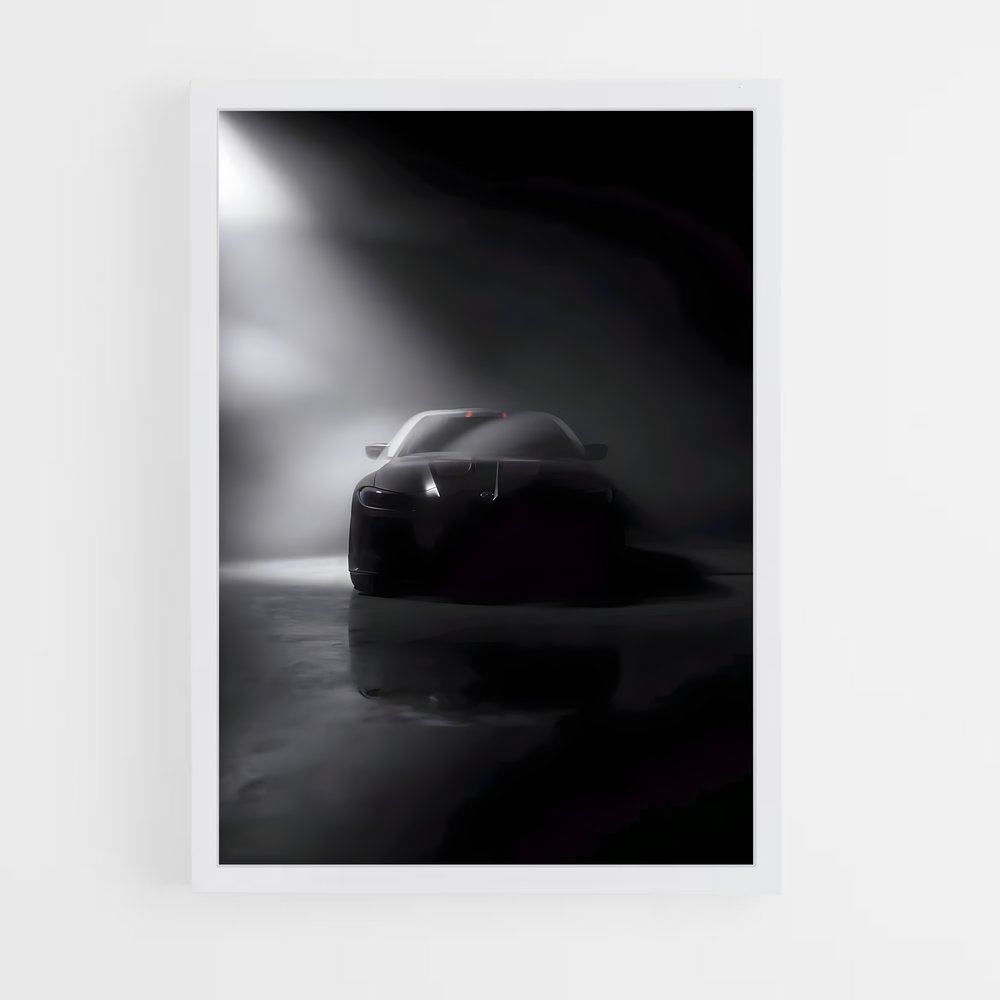 Poster Noir Éclairé – affiche BMW (vue 3)